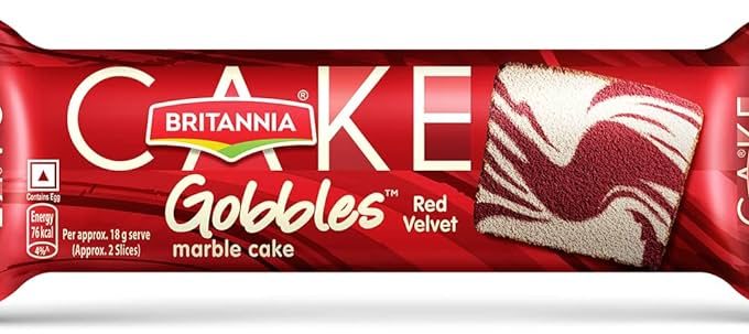 Britannia Gobbles Red Velvet Cake