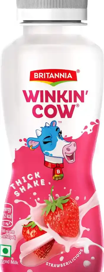 Britannia Winkin Cow Strawberry Thickshake